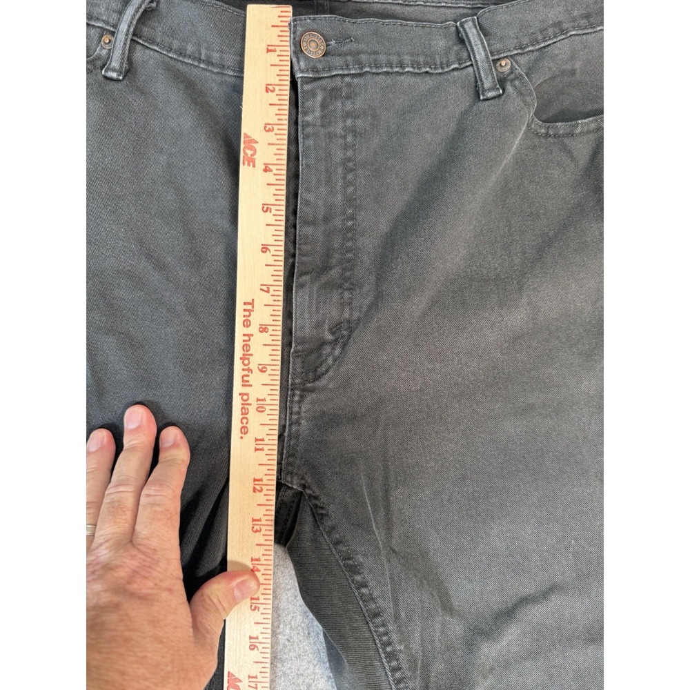Levi's Men's Black Jeans W46 L30 Big Tall Straight Leg 18757 - Picture 4 of 10